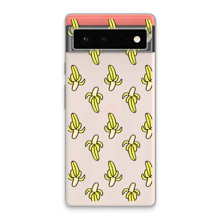 Bananas: Google Pixel 6 Transparant Hoesje