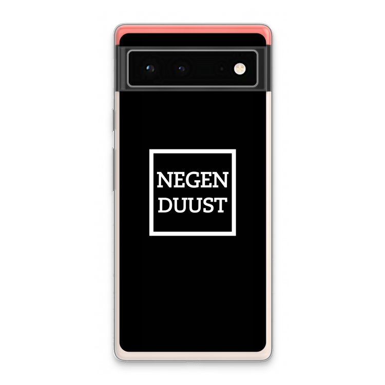 Negenduust black: Google Pixel 6 Transparant Hoesje