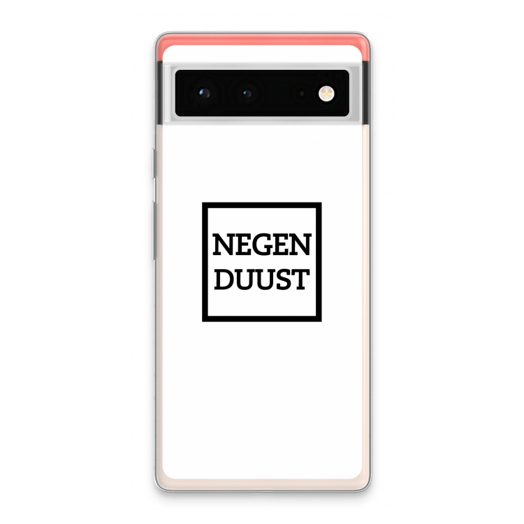 Negenduust vierkant: Google Pixel 6 Transparant Hoesje