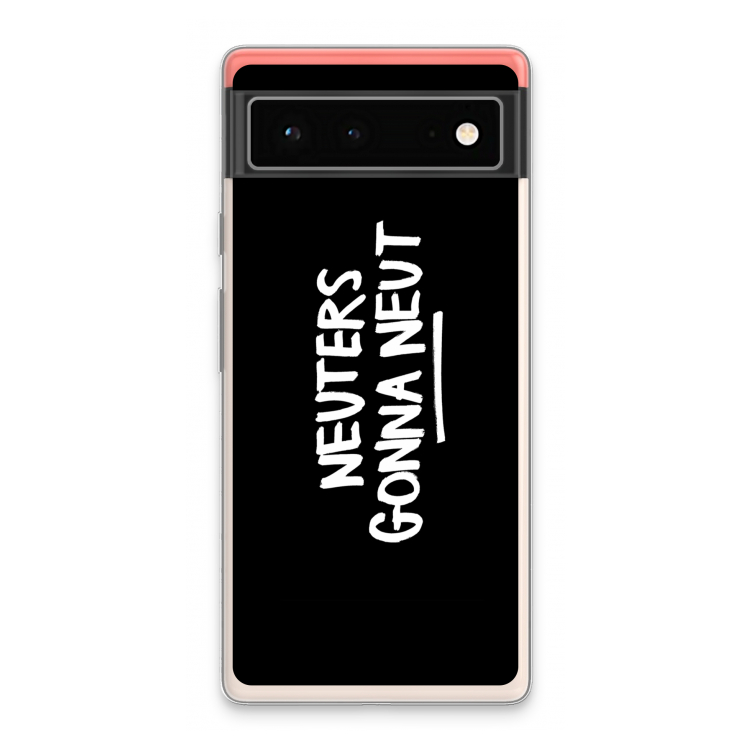 Neuters (zwart): Google Pixel 6 Transparant Hoesje