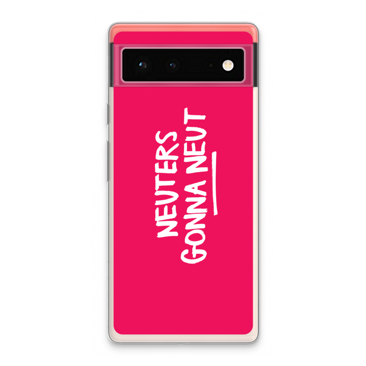 Neuters (roze): Google Pixel 6 Transparant Hoesje