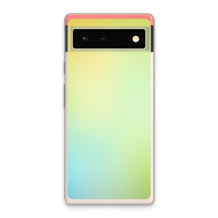 Minty mist pastel: Google Pixel 6 Transparant Hoesje