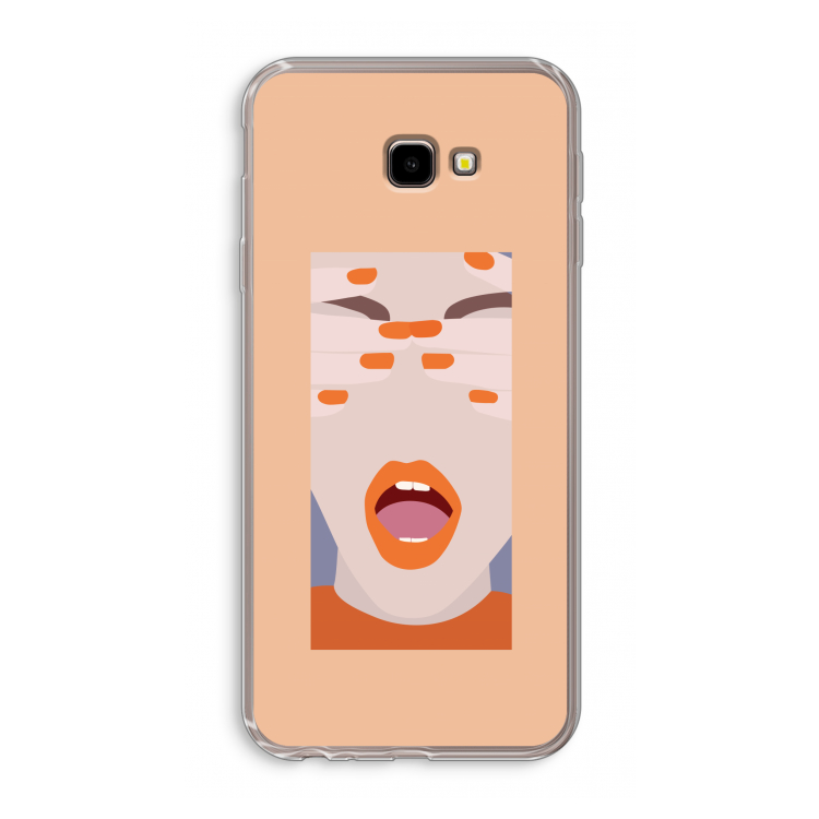 Surprise: Samsung Galaxy J4 Plus Transparant Hoesje