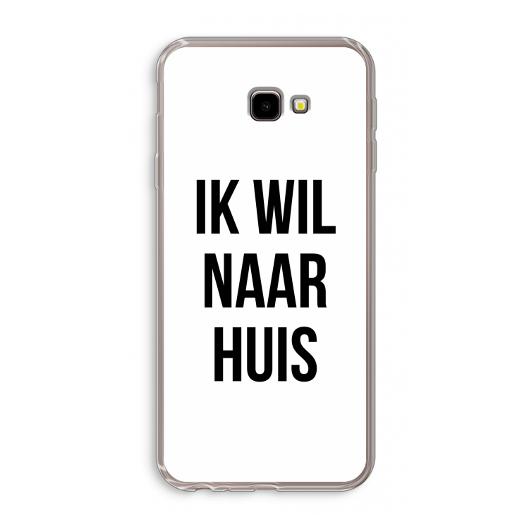 Ik wil naar huis: Samsung Galaxy J4 Plus Transparant Hoesje