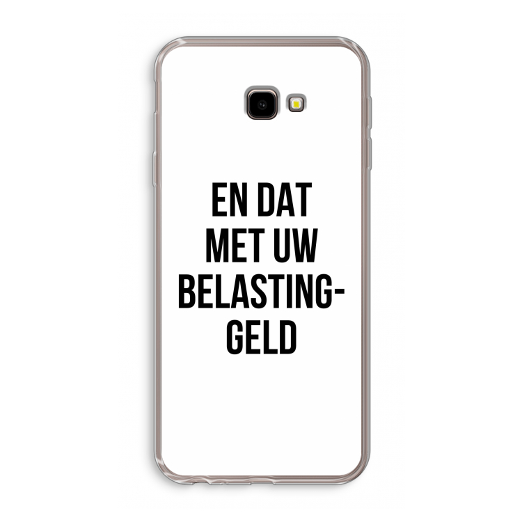 Belastinggeld: Samsung Galaxy J4 Plus Transparant Hoesje