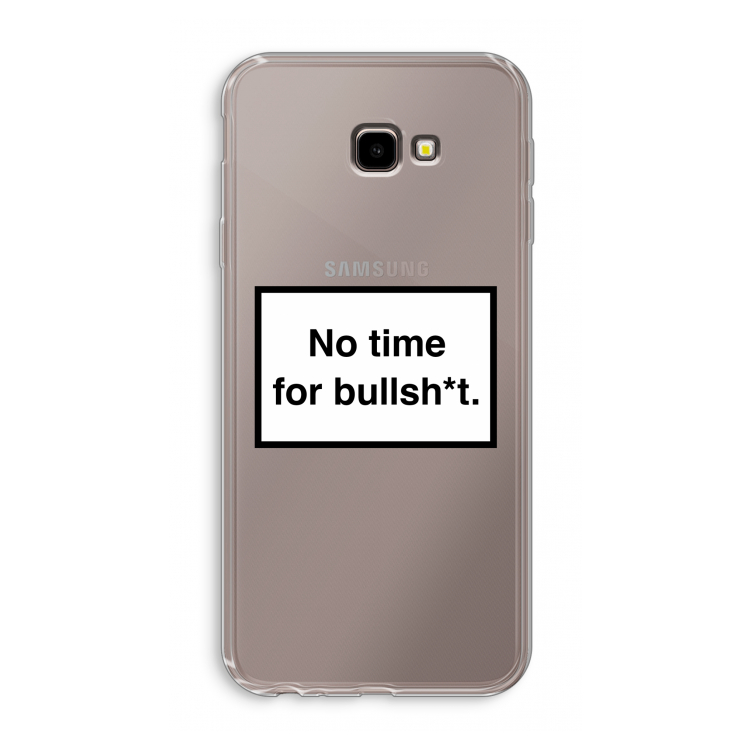 No time: Samsung Galaxy J4 Plus Transparant Hoesje