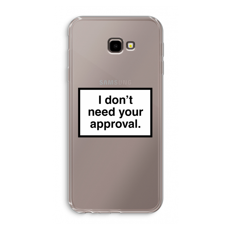 Don't need approval: Samsung Galaxy J4 Plus Transparant Hoesje