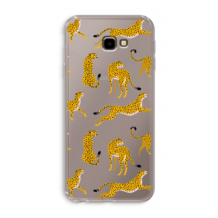 Luipaard: Samsung Galaxy J4 Plus Transparant Hoesje