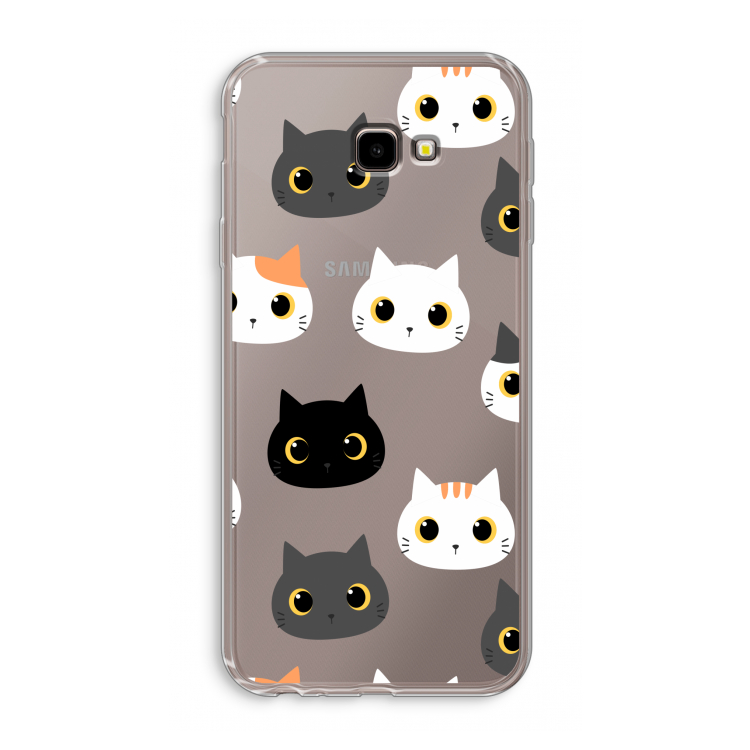 Katten: Samsung Galaxy J4 Plus Transparant Hoesje