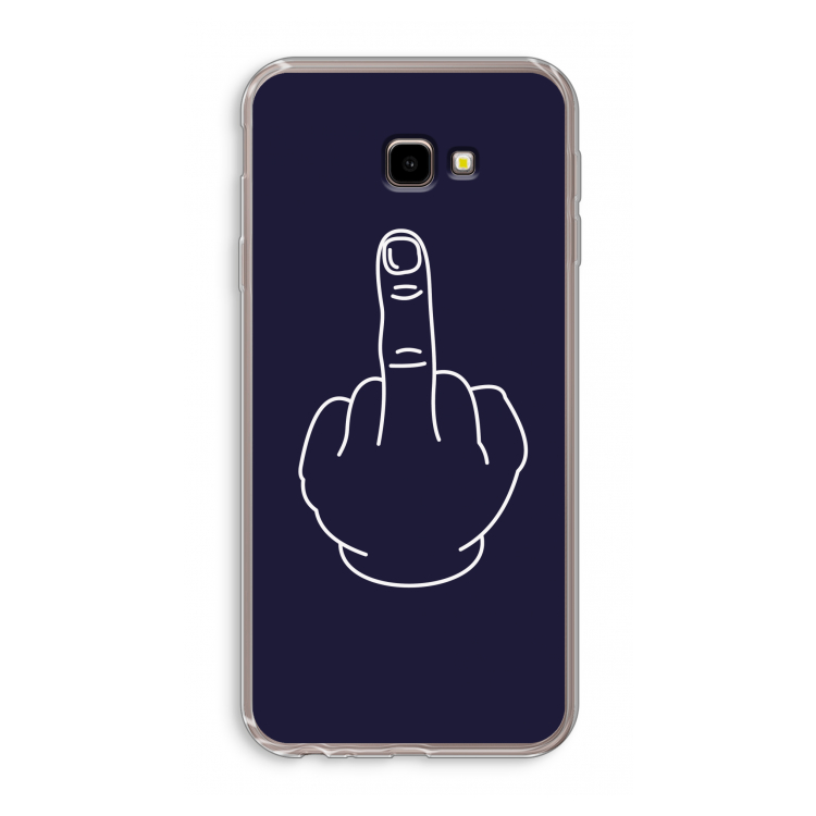 F**k U: Samsung Galaxy J4 Plus Transparant Hoesje