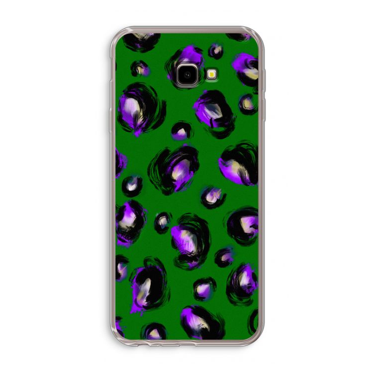 Green Cheetah: Samsung Galaxy J4 Plus Transparant Hoesje