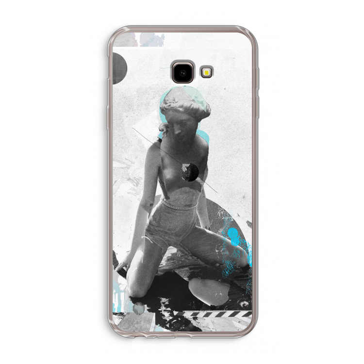 I will not feel a thing: Samsung Galaxy J4 Plus Transparant Hoesje