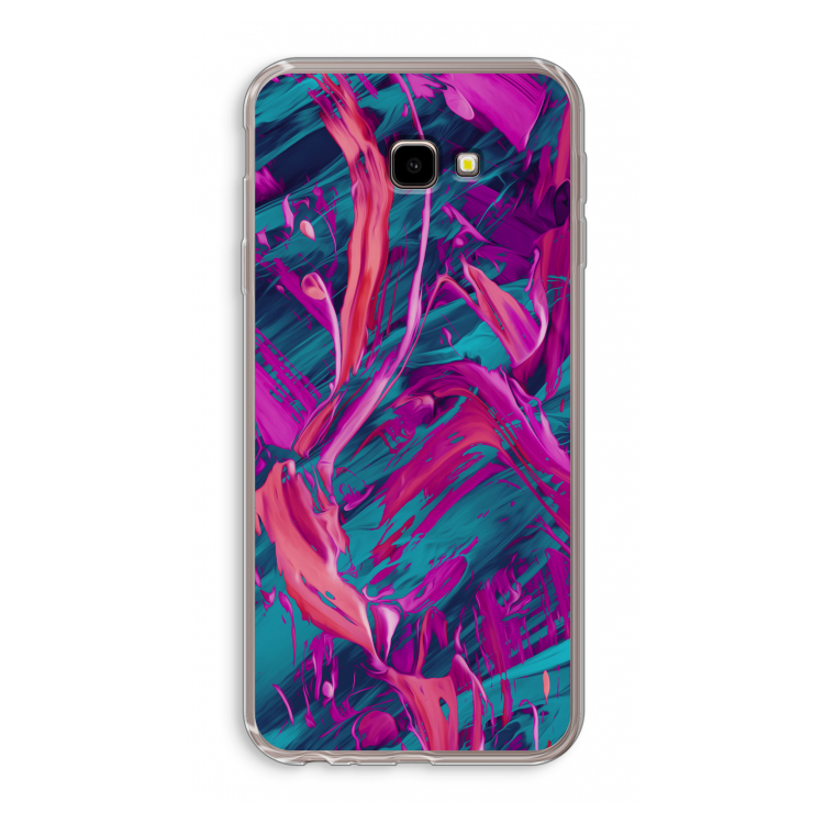 Pink Clouds: Samsung Galaxy J4 Plus Transparant Hoesje