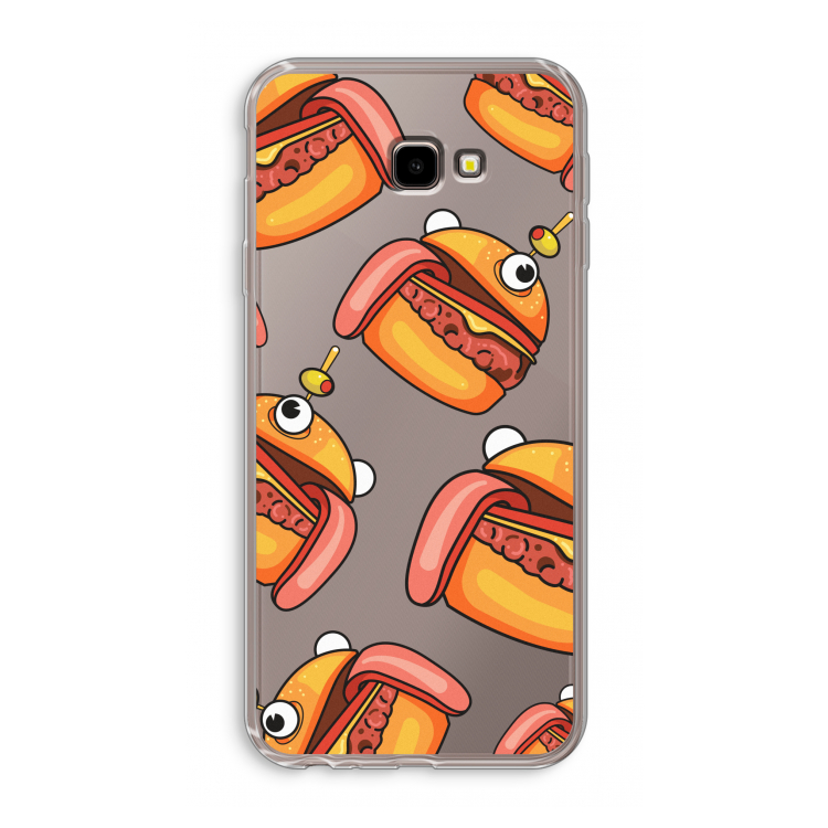Hamburger: Samsung Galaxy J4 Plus Transparant Hoesje