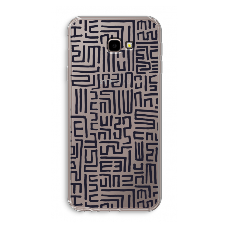 Moroccan Print: Samsung Galaxy J4 Plus Transparant Hoesje
