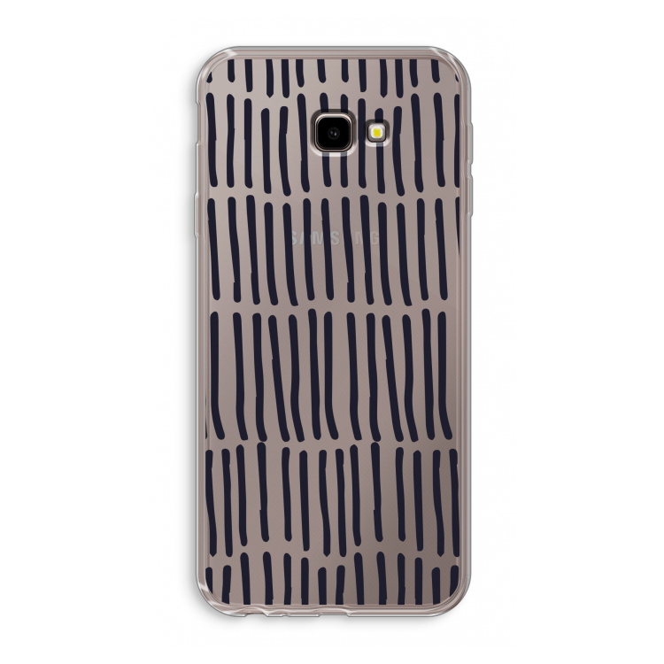 Moroccan stripes: Samsung Galaxy J4 Plus Transparant Hoesje
