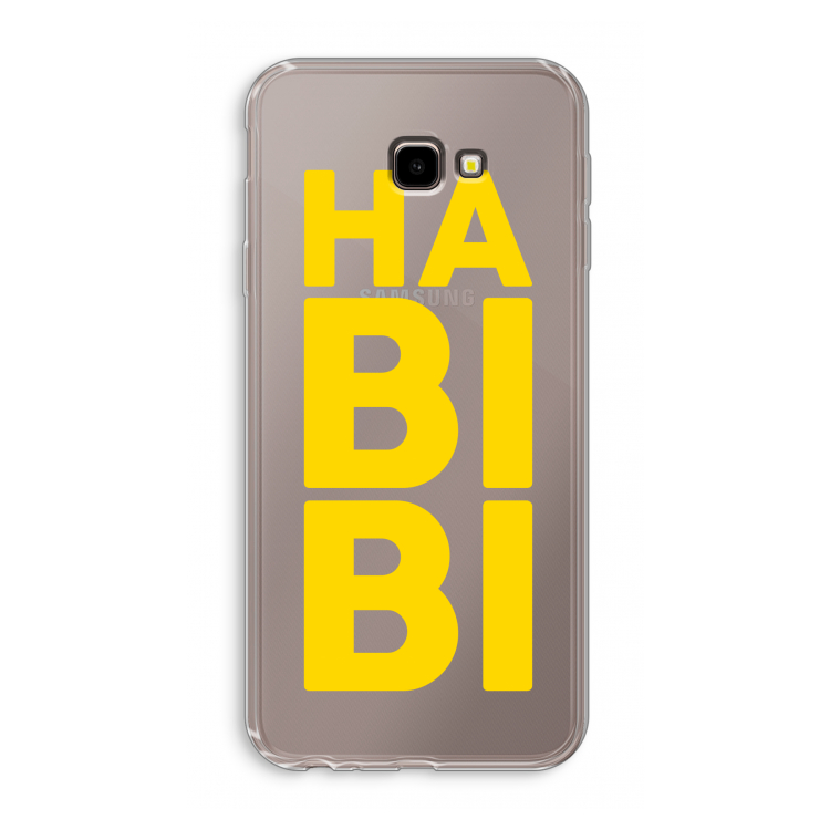 Habibi Blue: Samsung Galaxy J4 Plus Transparant Hoesje