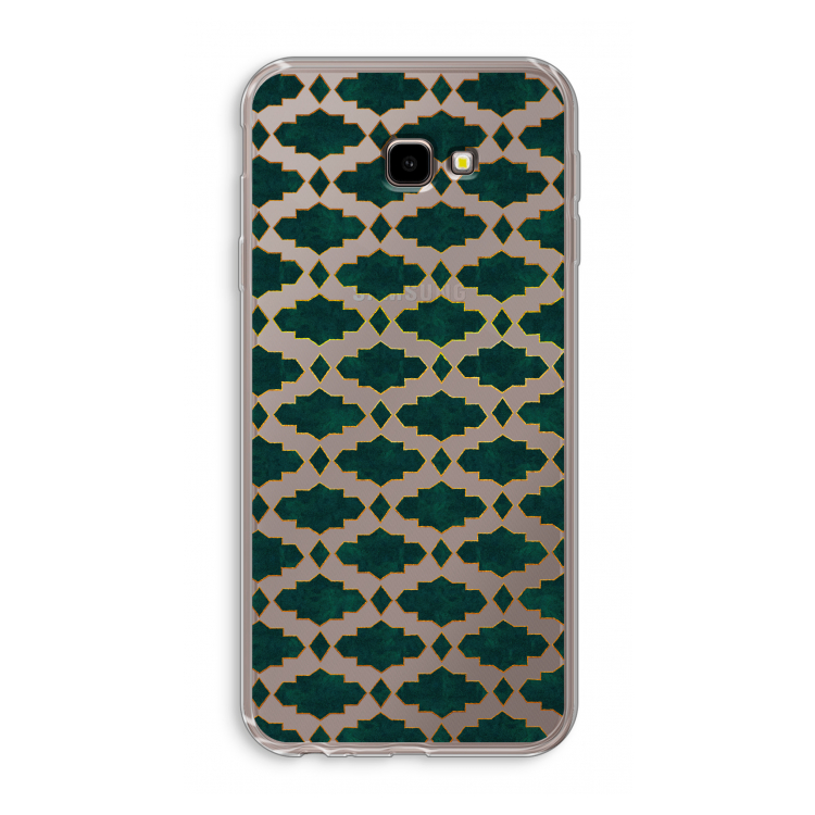 Moroccan tiles: Samsung Galaxy J4 Plus Transparant Hoesje