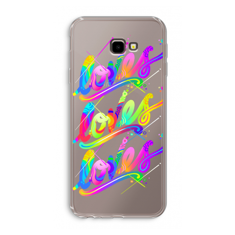 Loves: Samsung Galaxy J4 Plus Transparant Hoesje