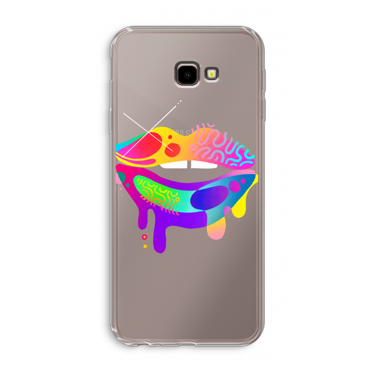 Lip Palette: Samsung Galaxy J4 Plus Transparant Hoesje