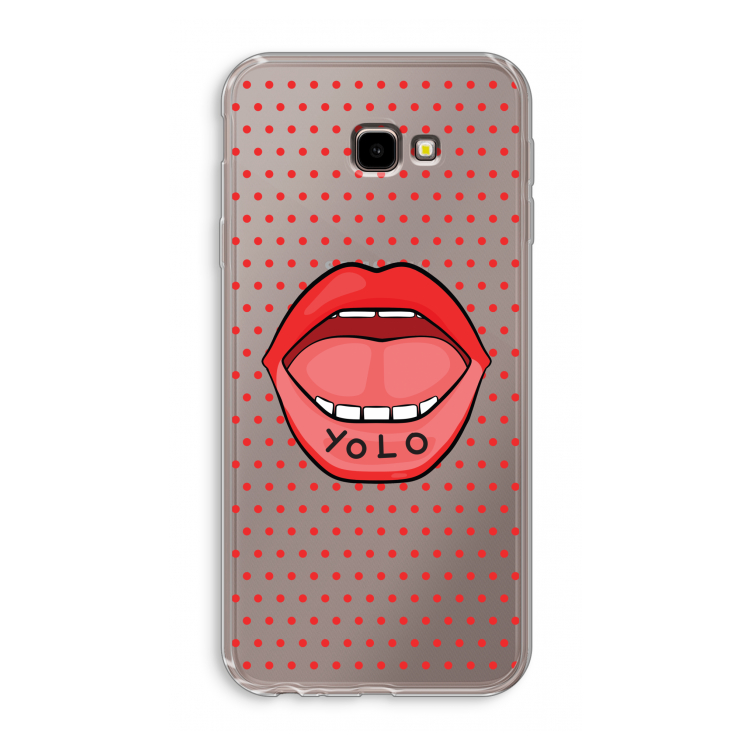 Yolo Denise: Samsung Galaxy J4 Plus Transparant Hoesje