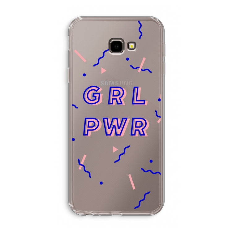 GRL PWR: Samsung Galaxy J4 Plus Transparant Hoesje