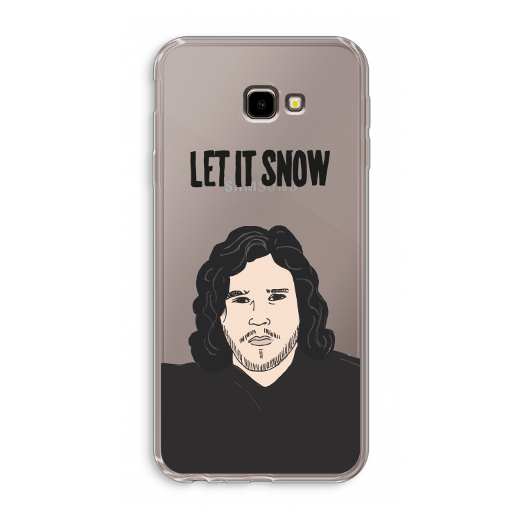 Let It Snow: Samsung Galaxy J4 Plus Transparant Hoesje