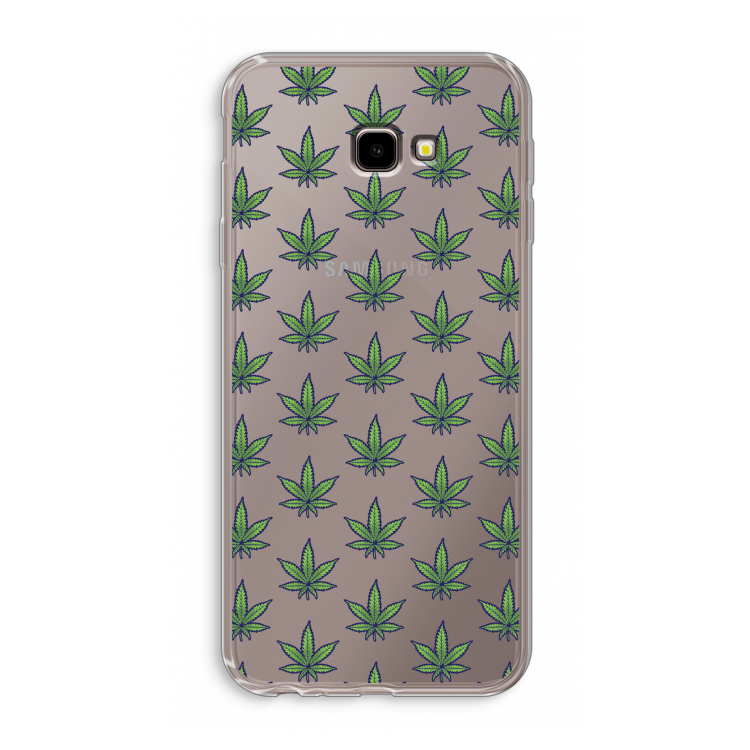 Weed: Samsung Galaxy J4 Plus Transparant Hoesje
