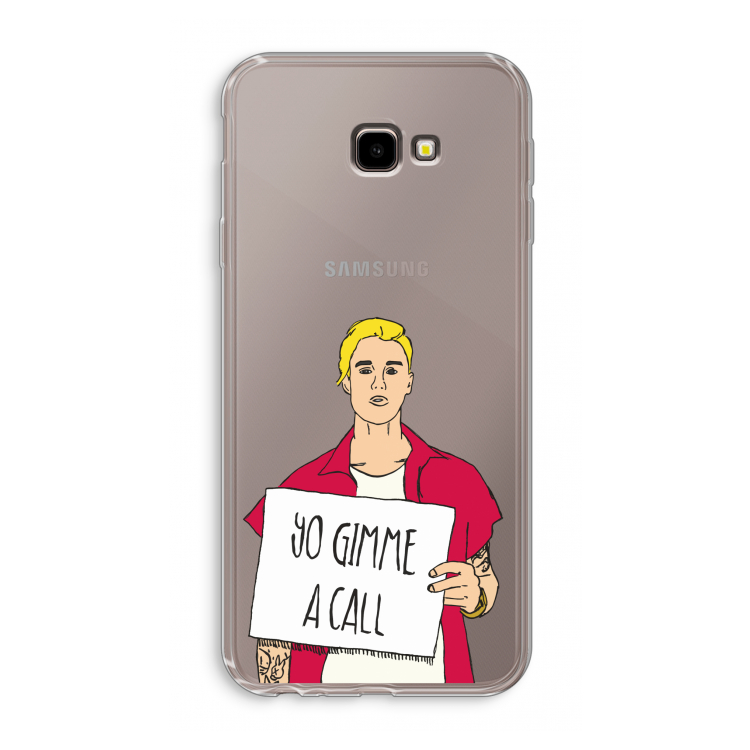 Gimme a call: Samsung Galaxy J4 Plus Transparant Hoesje