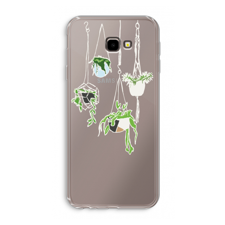 Hang In There: Samsung Galaxy J4 Plus Transparant Hoesje