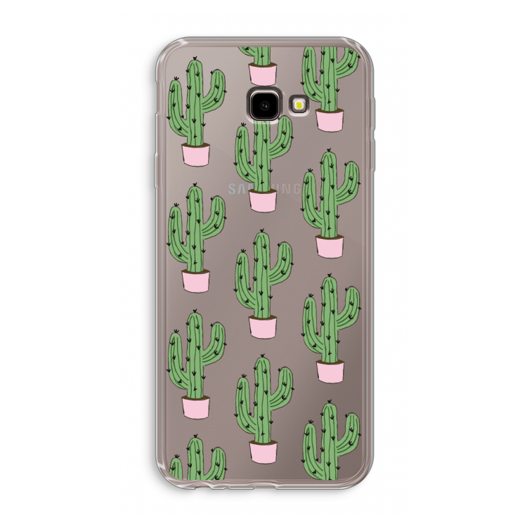Cactus Lover: Samsung Galaxy J4 Plus Transparant Hoesje