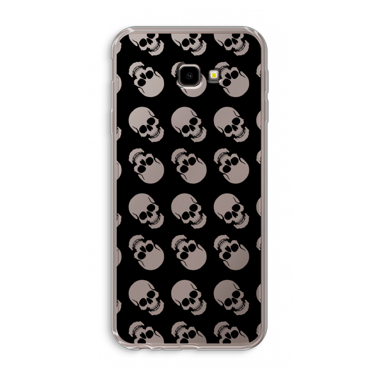 Musketon Skulls: Samsung Galaxy J4 Plus Transparant Hoesje
