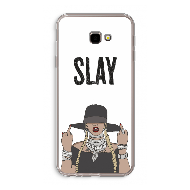 Slay All Day: Samsung Galaxy J4 Plus Transparant Hoesje