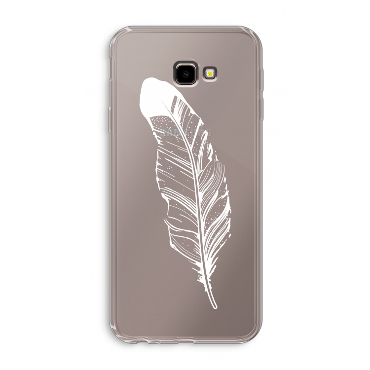 Pluim: Samsung Galaxy J4 Plus Transparant Hoesje