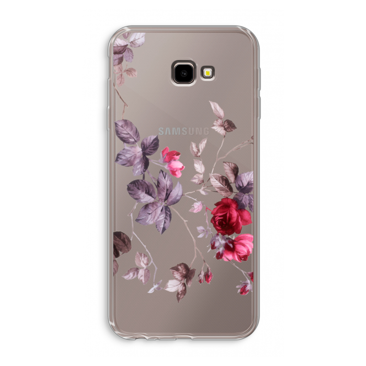 Mooie bloemen: Samsung Galaxy J4 Plus Transparant Hoesje