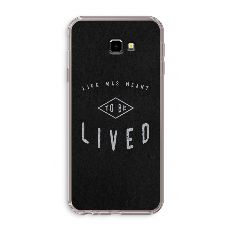 To be lived: Samsung Galaxy J4 Plus Transparant Hoesje
