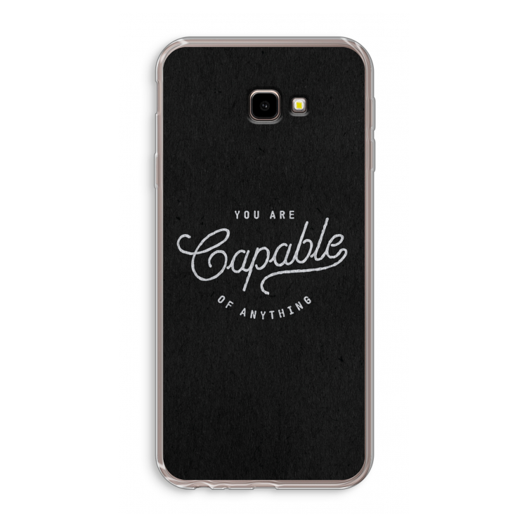 Capable: Samsung Galaxy J4 Plus Transparant Hoesje