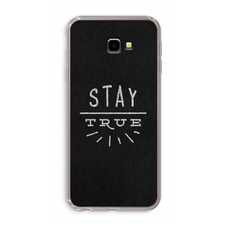 Stay true: Samsung Galaxy J4 Plus Transparant Hoesje