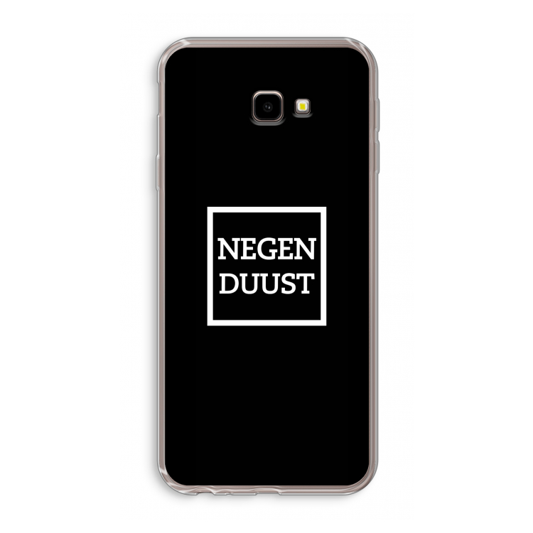 Negenduust black: Samsung Galaxy J4 Plus Transparant Hoesje