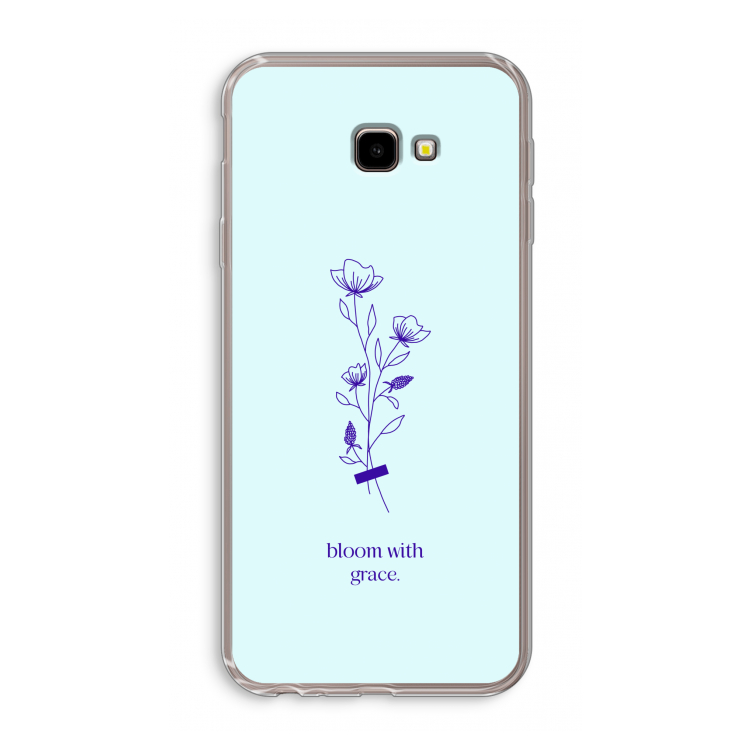 Bloom with grace: Samsung Galaxy J4 Plus Transparant Hoesje