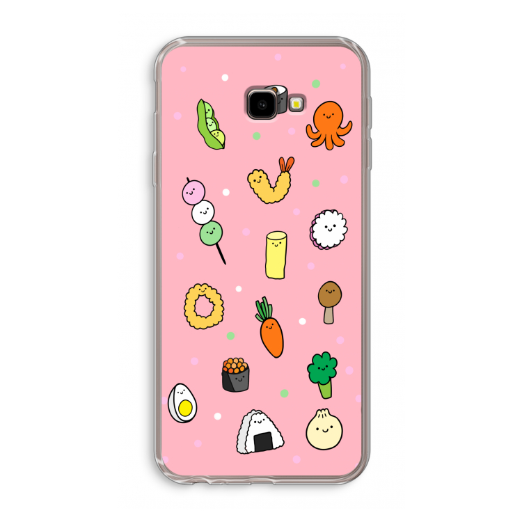 Happy bento friends: Samsung Galaxy J4 Plus Transparant Hoesje