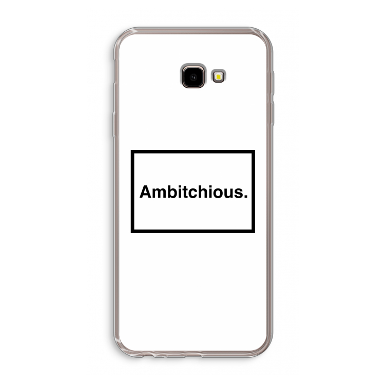 Ambitchious: Samsung Galaxy J4 Plus Transparant Hoesje