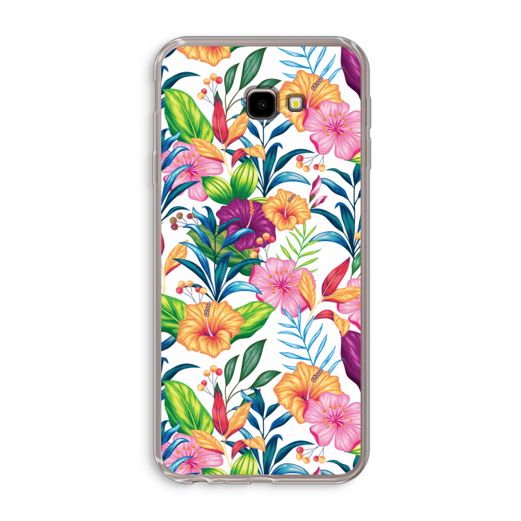 Tropisch 2: Samsung Galaxy J4 Plus Transparant Hoesje