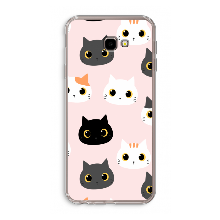Katten: Samsung Galaxy J4 Plus Transparant Hoesje