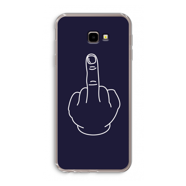 F**k U: Samsung Galaxy J4 Plus Transparant Hoesje