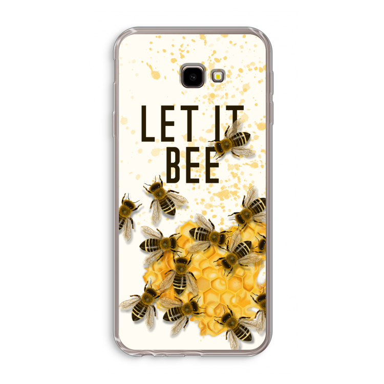 Let it bee: Samsung Galaxy J4 Plus Transparant Hoesje