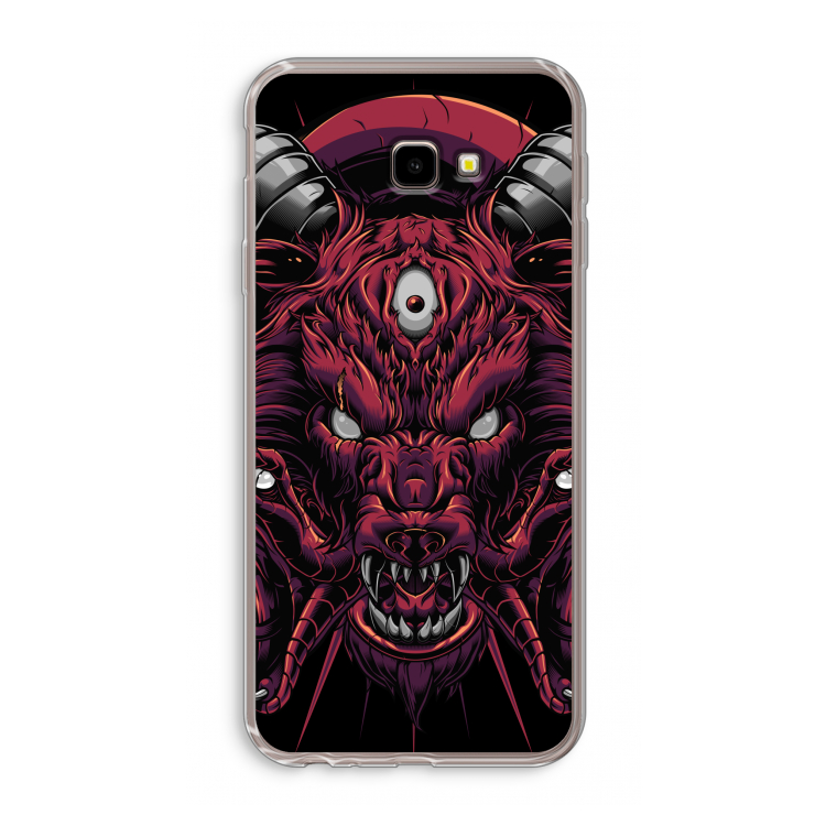 Hell Hound and Serpents: Samsung Galaxy J4 Plus Transparant Hoesje