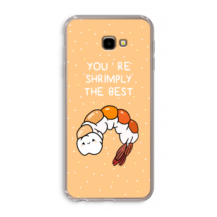 You're Shrimply The Best: Samsung Galaxy J4 Plus Transparant Hoesje