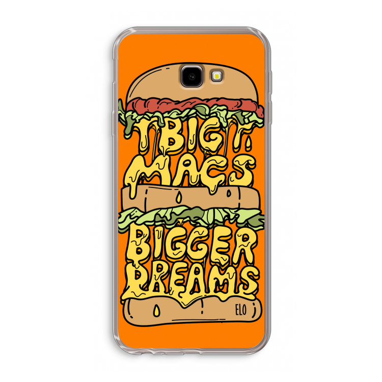 Big Macs Bigger Dreams: Samsung Galaxy J4 Plus Transparant Hoesje