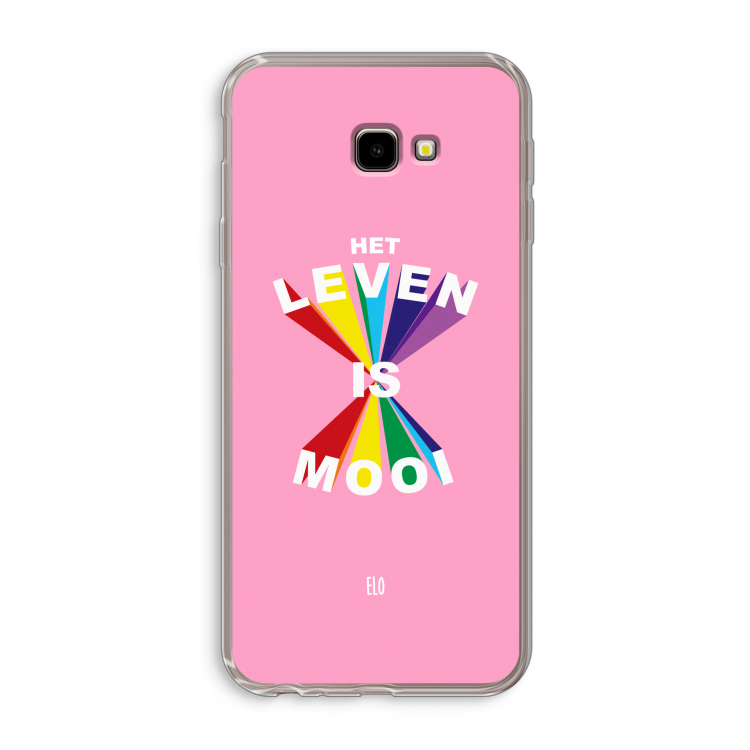 Het Leven Is Mooi: Samsung Galaxy J4 Plus Transparant Hoesje